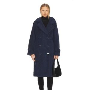 LAMARQUE Women's Malani Coat in Navy Size XS NWT $345 MALANINV